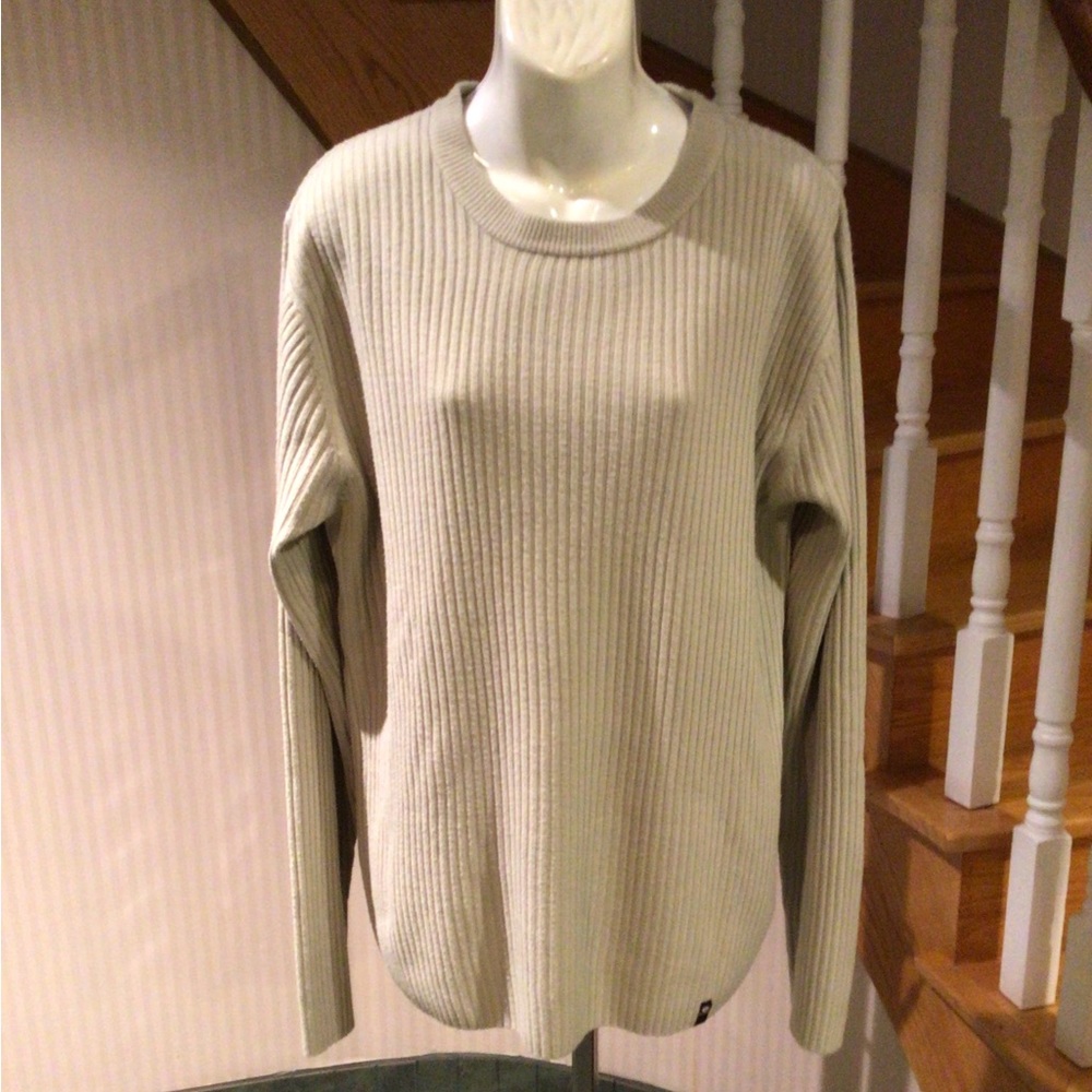Men’s point zero black label pullover long sleeve crew neck slip on knit sweater